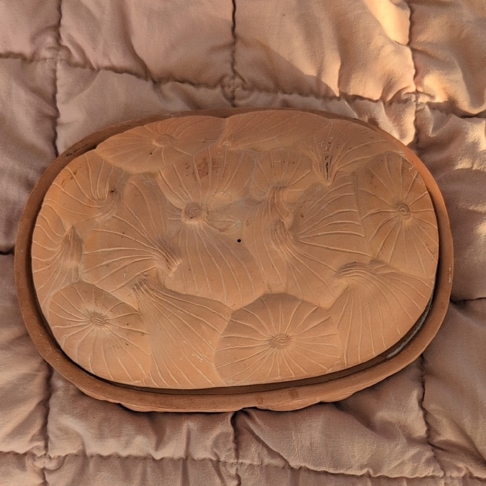 Decorative Oval Terracotta Dish